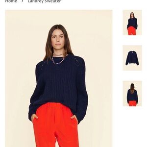 XiRENA Navy Crew Neck Sweater
